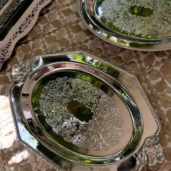 Plat-artisanal-en-cuivre-en-forme-Hexagonal--Beldi-Traditionnelle-Marocaine-Maroc-coucouMarket-Casablanca-Promotion