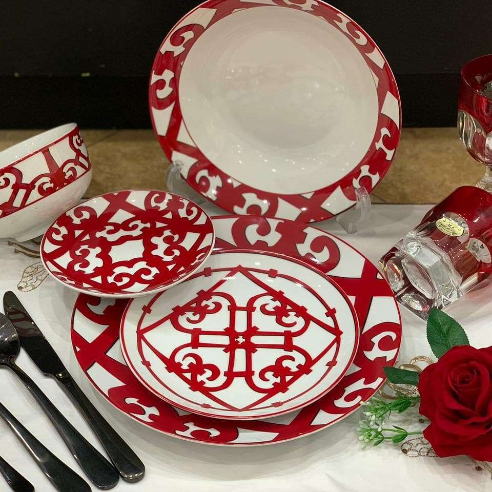service-de-table-Balcon-Hermès-de-Luxe-25-pieces-Prix-Promo-Casablanca-Maroc-coucouMarket