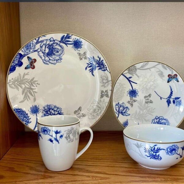 service-de-table-papillon-bleu-16-pieces-prix-Casablanca-Maroc-coucouMarket