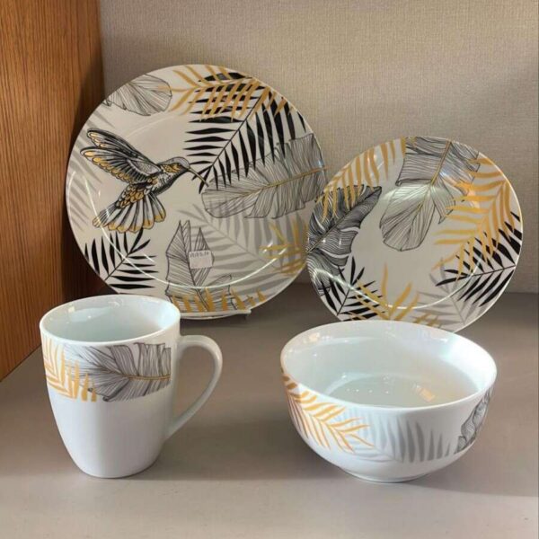 Service-de-Table Jungle-Dorée-16- Pièces-prix-Casablanca-Maroc-coucouMarket