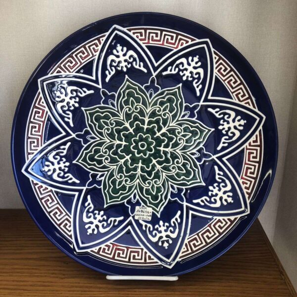 assiette-bleu-marocaine-de-fes-en-bleu-par-unite-prix-Casablanca-Maroc-coucouMarket