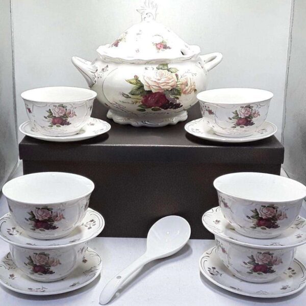 SERVICE-À-SOUPE-FLORAL-EN-PORCELAINE-15-PIÈCES-ramadan-PRIX-promo-casablanca-maroc-coucouMarket
