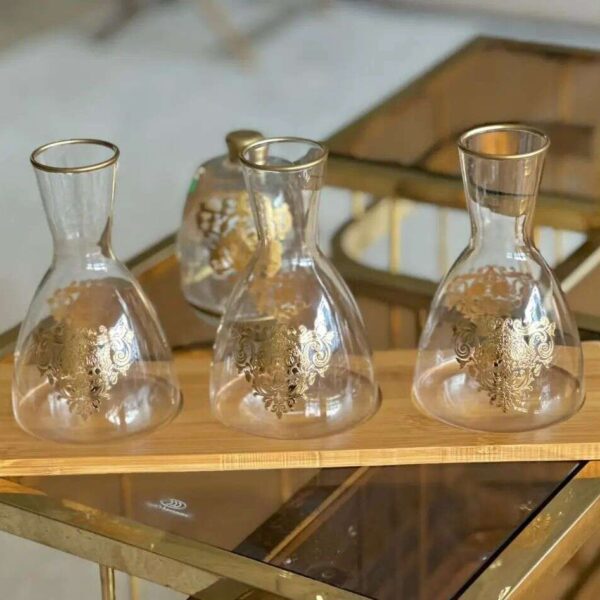 Ensemble-de-Trois-Carafes-en-verre-motif-Princesse-prix-ramandan-Casablanca-Maroc-coucouMarket