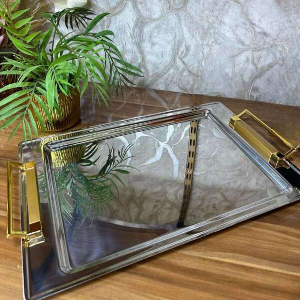 plateau-rectangulaire-argente-avec-manches-anneaux-doree-prix-Casablanca-Maroc-coucouMarket