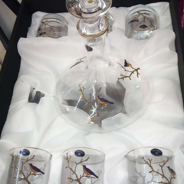 Carafe-avec-6-Verres-en-Cristal-O'Birds-prix-Casablanca-Maroc-coucouMarket