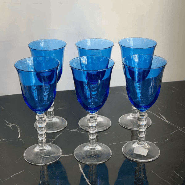 pack-de-6-verres-a-pied-en-verre-Bleu-Prix-Casablanca-Maroc-coucouMarket