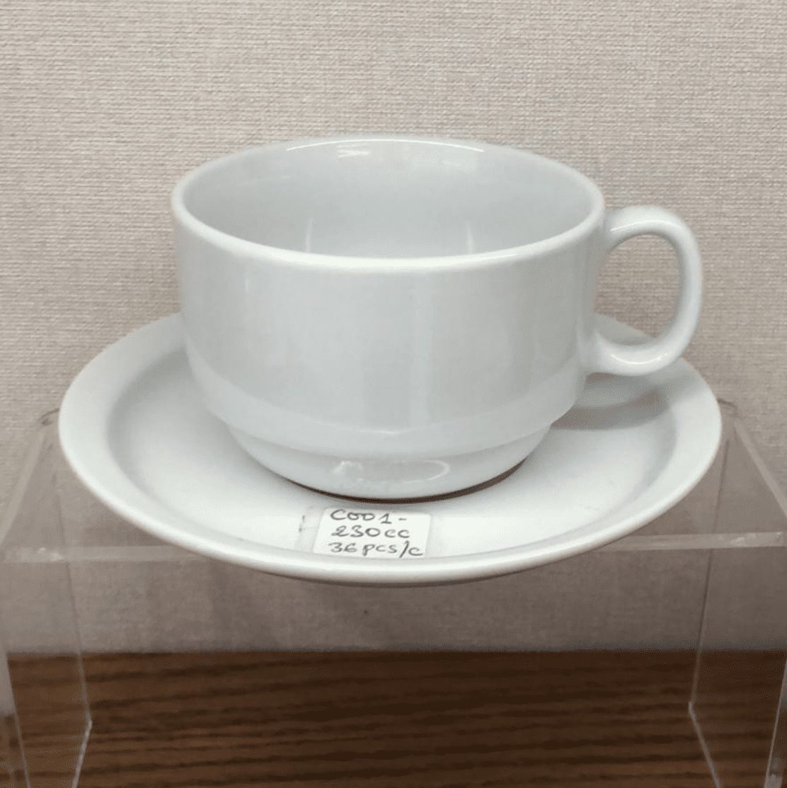 Pack-de-6-Tasses-à-Café-avec-Sous-Tasses-Blanc-Prix-Casablanca-Maroc-coucouMarket