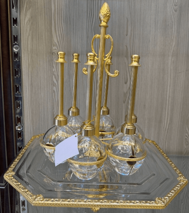 pack-mricha-en-cristal-7-pieces-dore-Prix-Casablanca-Maroc-coucouMarket