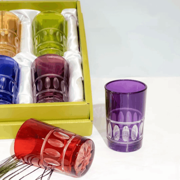 6-verres-a-the-en-cristal-multi-couleurs-Prix-Casablanca-Maroc-coucouMarket
