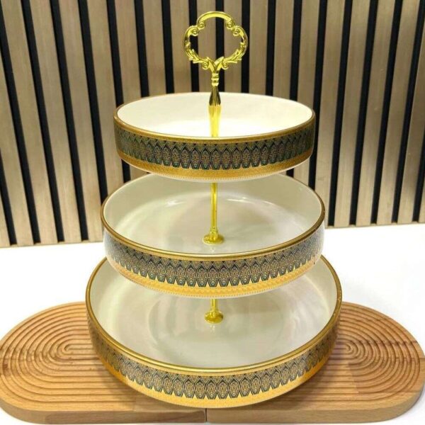 presentoir-a-gateaux-royal-à-trois-Niveauxmotif-traditionnel-Prix-Casablanca-Maroc-coucouMarket