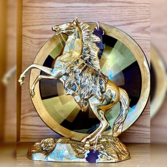 Sculpture-Cheval-de-Marly-doré-en-laiton-prix-casablanca-Maroc-coucouMarket