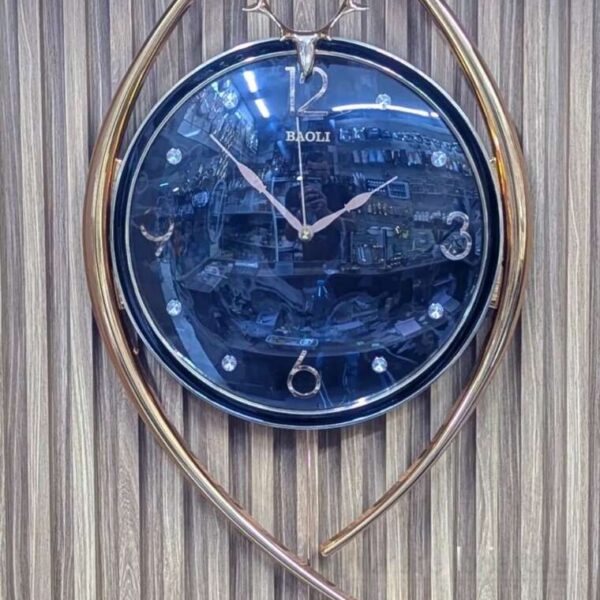 Horloge-murale-Baoli-avec pendule mobile - Noir-prix-Maroc-Casablanca-coucouMarket