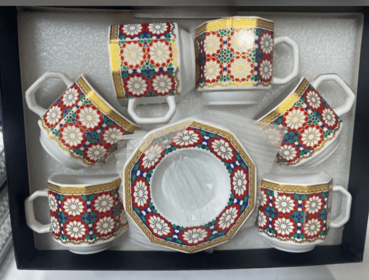 Service-à-café-en-porcelaine-pour-6-personnes-Motif-Zallija-Prix-Casablanca-Maroc-coucouMarket