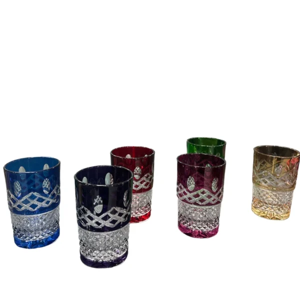 pack-de-12-verres-a-the-en-cristal-Multicolores-Prix-Casablanca-Maroc-coucouMarket