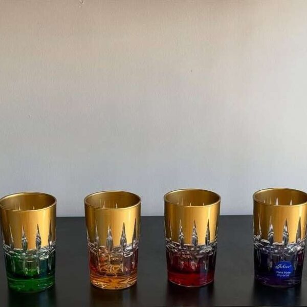 lot-de-12-verres-a-the-en-cristal-multi-couleurs-dorée-Prix-Casablanca-Maroc-coucouMarket-Multicolores
