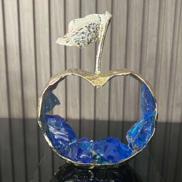 ornement-decoratif-pomme-elegante-et-luxueuse-en-Bleu-prix-Maroc-Casablanca-coucouMarket