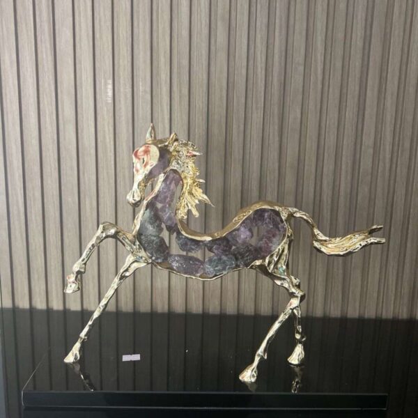 ornement-decoratif-cheval-elegante-Mauve-prix-Casablanca-maroc-CoucouMarket