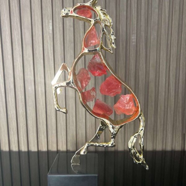 ornement-decoratif-cheval-elegante-Rose-prix-Casablanca-maroc-CoucouMarket