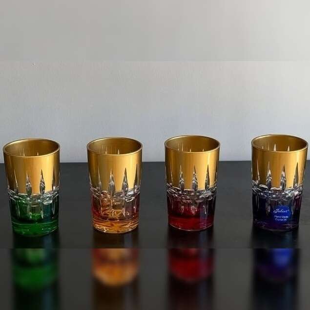 lot-de-12-verres-a-the-en-cristal-multi-couleurs-dorée-Prix-Casablanca-Maroc-coucouMarket-Multicolores