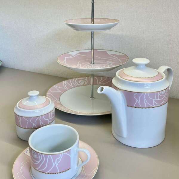 Service-à-Thé/Café-Complet-Vintage-Rose-prix-Casablanca-Maroc-coucouMarket