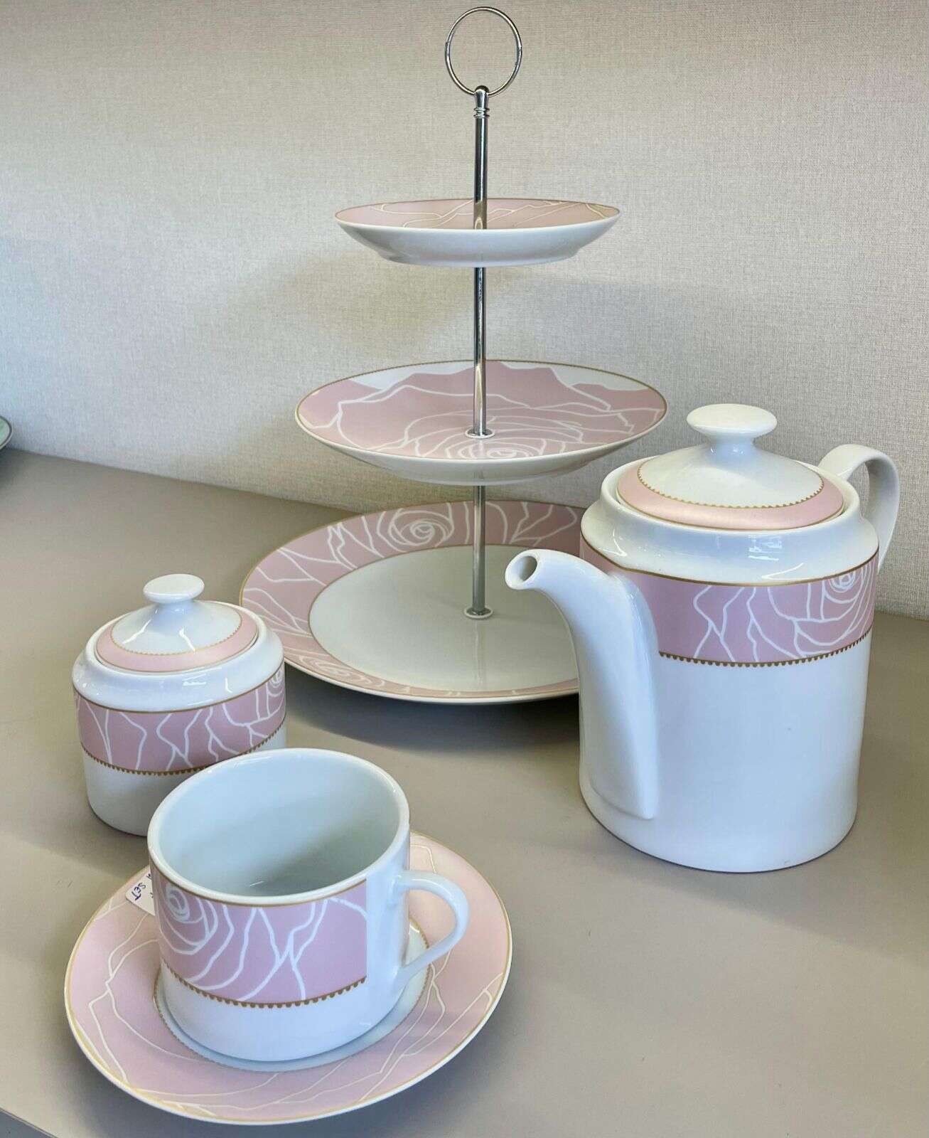 Service-à-Thé/Café-Complet-Vintage-Rose-prix-Casablanca-Maroc-coucouMarket