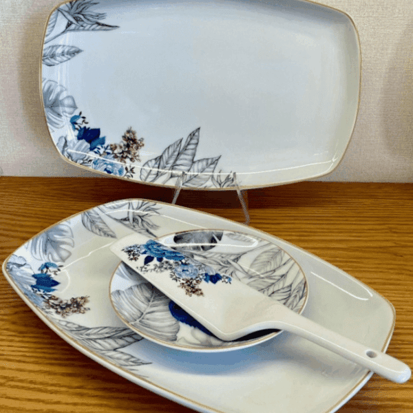 Ensemble-à-Gâteau-8-Pièces-Bleu-et-Gris-Motif-Hawaïen-prix-Casablanca-Maroc-coucouMarket