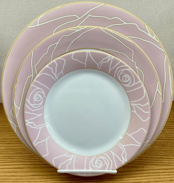 Service-d'Assiettes-Floral-Rose-Poudré-prix-Casablanca-Maroc-coucouMarket