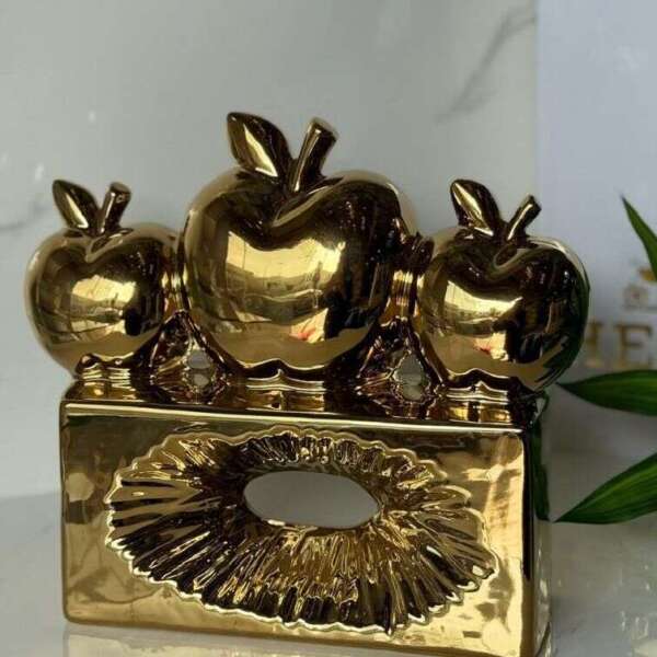 Boîte-à-mouchoirs-décorative-ornée-de-pommes-décoratives-coucouMarket-Maroc-Casablanca-Rabat-Fes-prix-promo