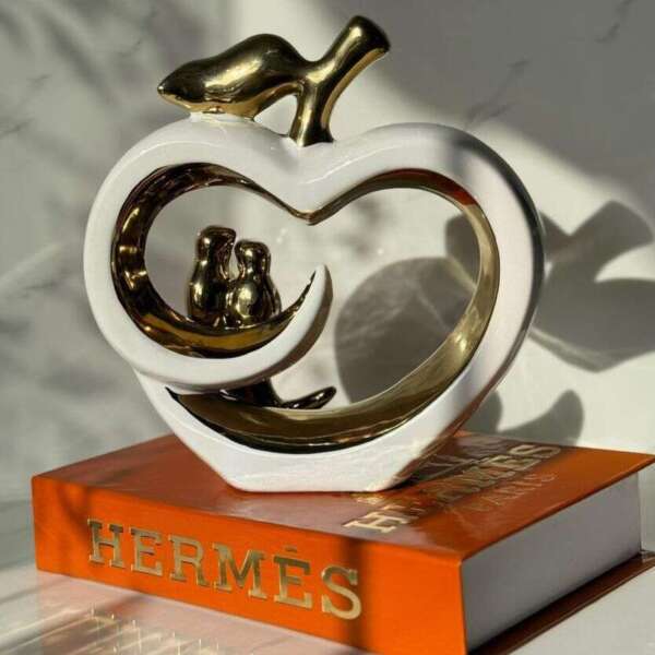 statue-decorative-oiseaux-dores-design-coeur-coucouMarket-Maroc-Casablanca-Rabat-Fes-prix-promo