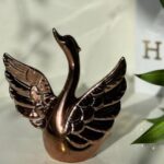 Ornement-décoratif-Cygne-doré-Prix-Casablanca-Maroc-coucouMarket