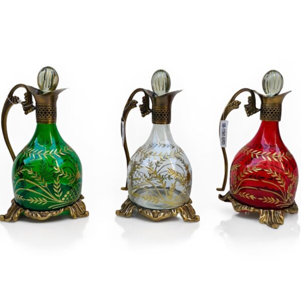 Carafe-Décorative-de-Luxe-Vintage-en-Cristal-Style-Oriental-transparent-rouge-vert-prix-Casablanca-Maroc-coucouMarket-Fes-Rabat