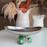 Présentoir-Plateau-Ovale-en-Inox-Vert-Prestige-Émeraude-prix-Casablanca-Maroc-coucouMarket-Fes-Rabat