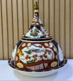 Plat-Couvert-de-Service-TAOUS-Marocain-de-Prestige-Motif-Floral-prix-Casablanca-Maroc-coucouMarket-Fes-Rabat