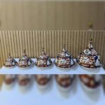 Plat-Couvert-de-Service-TAOUS-Marocain-de-Prestige-Motif-Floral-prix-Casablanca-Maroc-coucouMarket-Fes-Rabat