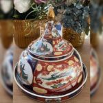 Plat-Couvert-de-Service-TAOUS-Marocain-de-Prestige-Motif-Floral-prix-Casablanca-Maroc-coucouMarket-Fes-Rabat