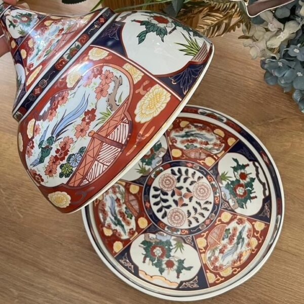 Plat-Couvert-de-Service-TAOUS-Marocain-de-Prestige-Motif-Floral-prix-Casablanca-Maroc-coucouMarket-Fes-Rabat