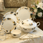 Service-de-Table-25-Pièces-Cosmos-Bordure-Dorée-prix-Casablanca-Maroc-coucouMarket-Fes-Rabat