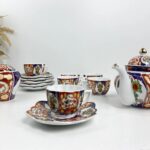 Service-à-thé/café-Taous-7or-de-32-pièces-Motif-Floral-coquille-Prix-Casablanca-Maroc-coucouMarket-Fès-Rabat