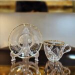 Ensemble-de-6-Tasses-et-Sous-Tasses-en-Cristal-Gravé-et-Doré-Prix-Casablanca-Maroc-coucouMarket-Fès-Rabat