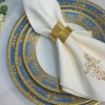 Set-de-vaisselle-royale-36-pièces-Style-Baroque-bleu-et-doré-prix-Casablanca-Maroc-coucouMarket-Fes-Rabat