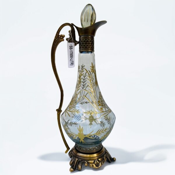 Carafe-de-Luxe-en-Cristal-et-Cuivre-Style-Murano-transparent-prix-Casablanca-Maroc-coucouMarket-Fes-Rabat
