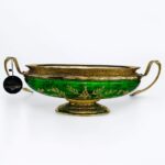 Coupe-Vasque-en-Cristal-Bronze-Style-Rococo-vert-prix-Casablanca-Maroc-coucouMarket-Fes-Rabat