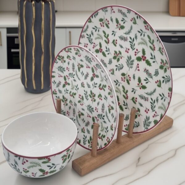 Set-Vaisselle-18-Pièces-en-Céramique-Motif-Feuillage-prix-Casablanca-Maroc-coucouMarket-Fes-Rabat