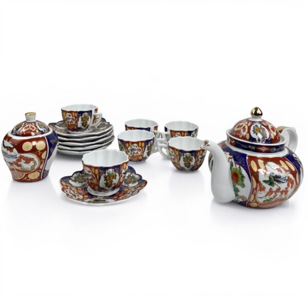 Service-à-café-expresso-Taous-7or-de-16-pièces-Motif-Floral-coquille-Prix-Casablanca-Maroc-coucouMarket-Fès-Rabat