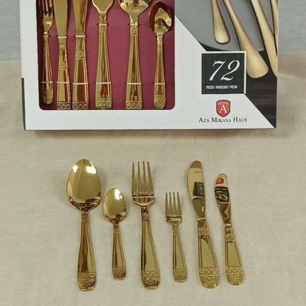 Ensemble-de-ménagère-de-72-pièces-en-inox-18/10-Doré-Casablanca-Maroc-coucouMarket-PRIX-promo-casablanca-maroc-coucouMarket-Rabat-Fes-Marrakech-Tanger