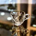 Ensemble-de-6-Tasses-et-Sous-Tasses-en-Cristal-Gravé-et-Doré-Prix-Casablanca-Maroc-coucouMarket-Fès-Rabat