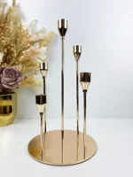 Bougeoir-Inoxydable-Multi-Niveaux-Design-Moderne-Doré-Brillant-PRIX-promo-casablanca-maroc-coucouMarket-Rabat-Fes-Marrakech-Tanger