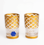 Pack-de-12-Verres-à-Thé-en-Cristal-24-Motif-Mille-Étoiles-Dorée-PRIX-promo-casablanca-maroc-coucouMarket