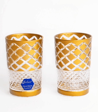 Pack-de-12-Verres-à-Thé-en-Cristal-24-Motif-Mille-Étoiles-Dorée-PRIX-promo-casablanca-maroc-coucouMarket