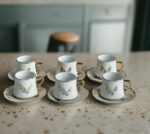 Set-de-6-Tasses à-Café-expresso-Design-Doré-Feuilles-PRIX-promo-casablanca-maroc-coucouMarket